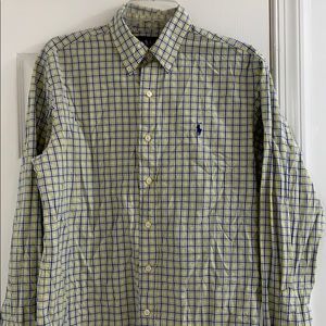 Men’s Polo Long Sleeve Dress Shirt.
